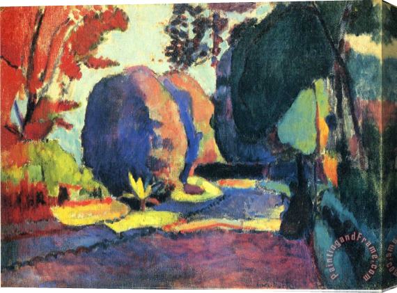 Henri Matisse The Luxembourg Gardens 1901 Stretched Canvas Painting / Canvas Art