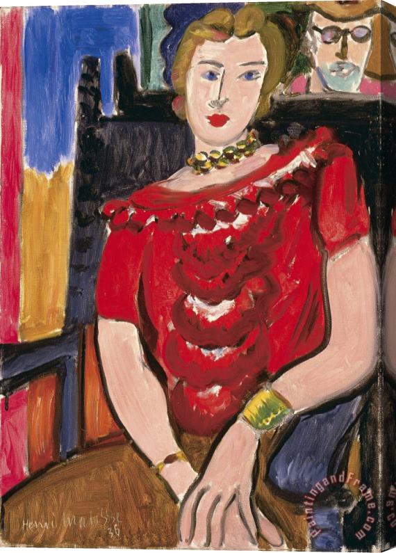 Henri Matisse The Red Blouse Stretched Canvas Print / Canvas Art