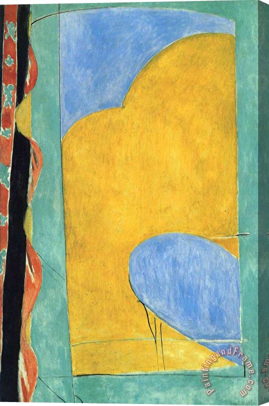 Henri Matisse The Yellow Curtain Stretched Canvas Print / Canvas Art