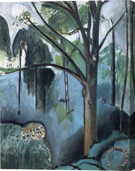 Henri Matisse Trivaux Pond 1917 Stretched Canvas Painting / Canvas Art