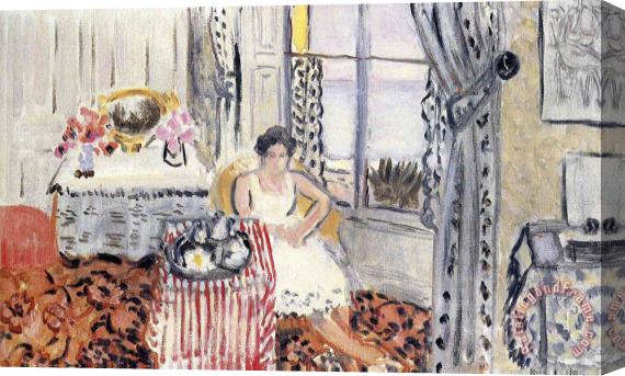 Henri Matisse Woman by a Window Stretched Canvas Painting / Canvas Art