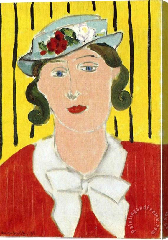 Henri Matisse Woman Portrait 1939 Stretched Canvas Print / Canvas Art
