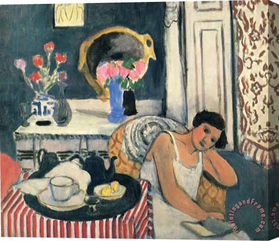 Henri Matisse Woman Reading Stretched Canvas Painting / Canvas Art