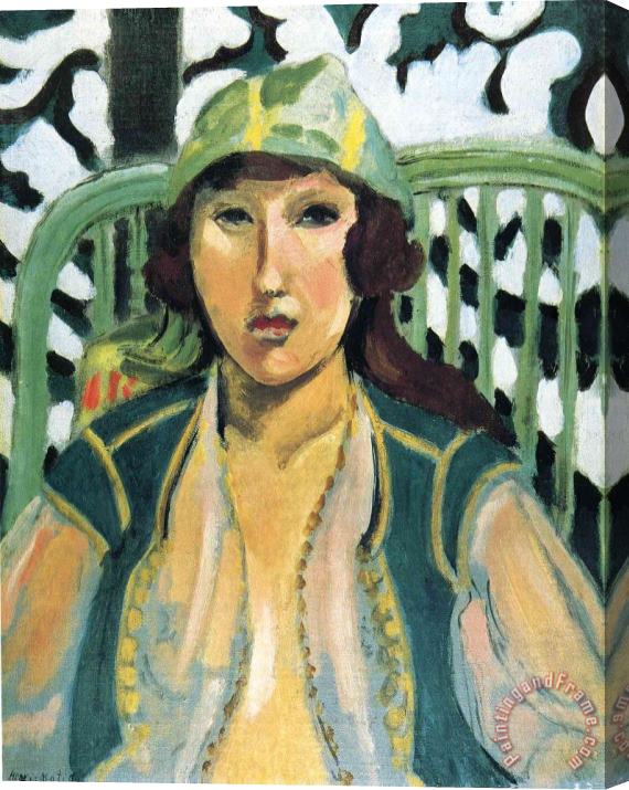 Henri Matisse Woman with Oriental Dress 1919 Stretched Canvas Painting / Canvas Art
