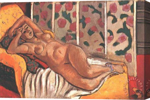 Henri Matisse Yellow Odalisque 1926 Stretched Canvas Print / Canvas Art