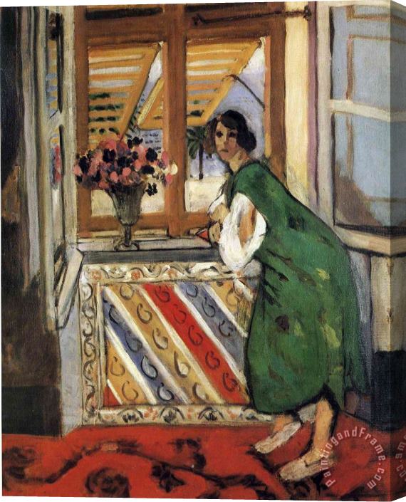 Henri Matisse Young Girl in a Green Dress 1921 Stretched Canvas Print / Canvas Art