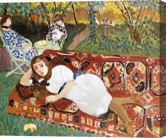 Henri Matisse Young Women in The Garden 1919 Stretched Canvas Painting / Canvas Art