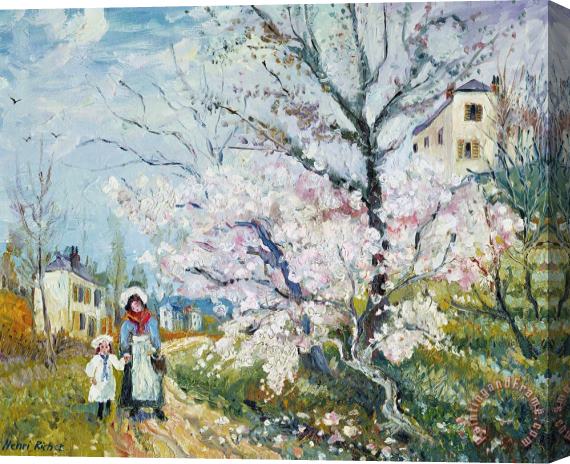 Henri Richet Spring Blossom Stretched Canvas Painting / Canvas Art