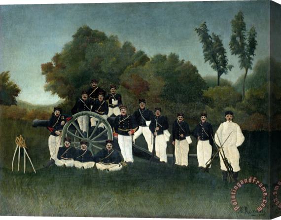 Henri Rousseau Artillerymen (les Artilleurs) Stretched Canvas Painting / Canvas Art