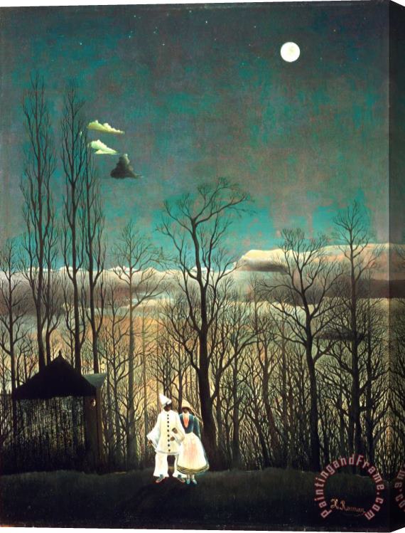 Henri Rousseau Carnival Evening Stretched Canvas Painting / Canvas Art