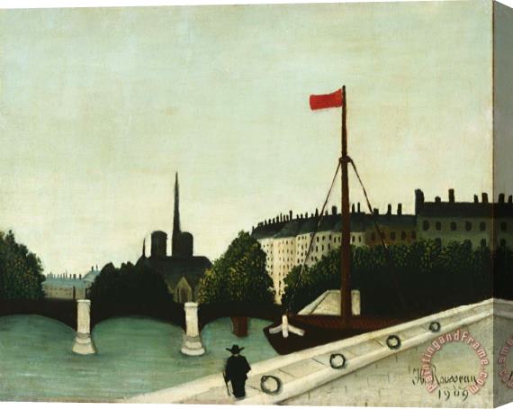 Henri Rousseau Notre Dame Stretched Canvas Print / Canvas Art