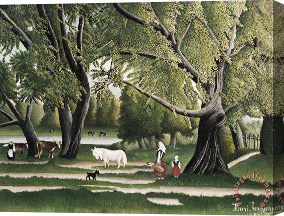 Henri Rousseau Summer Stretched Canvas Painting / Canvas Art