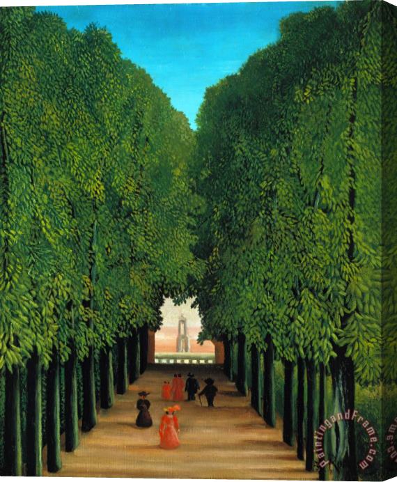 Henri Rousseau The Avenue in The Park at Saint Cloud Stretched Canvas Painting / Canvas Art