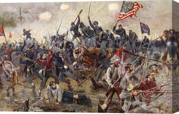 Henry Alexander Ogden The Battle of Spotsylvania Stretched Canvas Print / Canvas Art