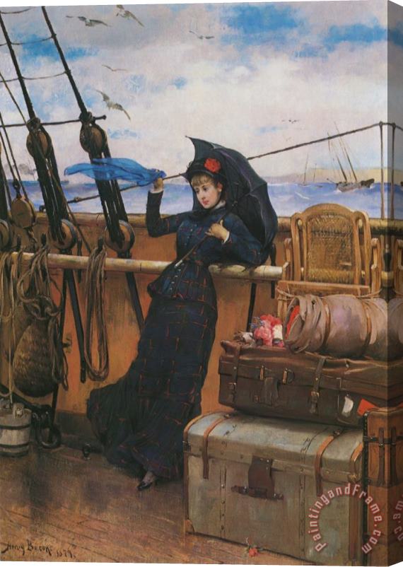 Henry Bacon The Departure Stretched Canvas Painting / Canvas Art