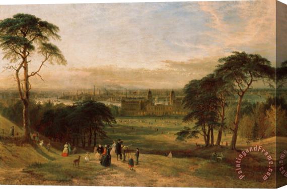 Henry Dawson London From Greenwich Hill Stretched Canvas Print / Canvas Art