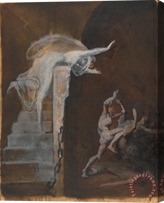 Henry Fuseli Ariadne Watching The Struggle of Theseus with The Minotaur Stretched Canvas Print / Canvas Art