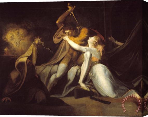 Henry Fuseli Percival Delivering Belisane From The Enchantment of Urma Stretched Canvas Painting / Canvas Art