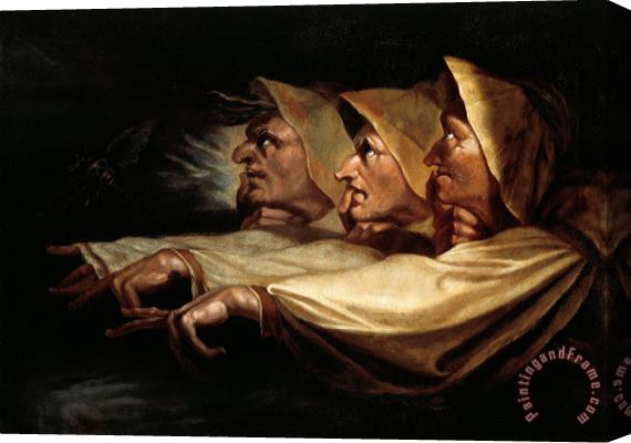 Henry Fuseli The Three Witches Stretched Canvas Painting / Canvas Art