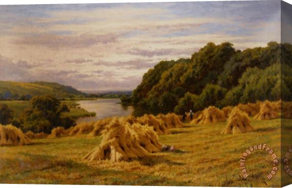 Henry Hillier Parker On The Thames Near Basildon Stretched Canvas Print / Canvas Art