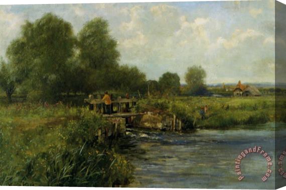 Henry John Yeend King The River Thames at Pangbourne Stretched Canvas Painting / Canvas Art