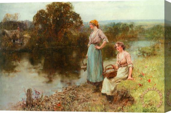 Henry John Yeend King Waiting for The Ferryman Stretched Canvas Painting / Canvas Art
