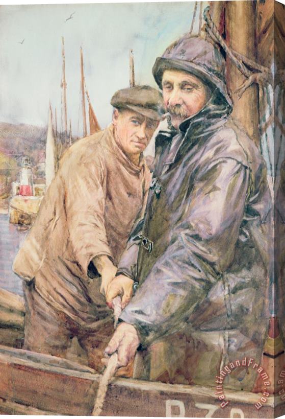 Henry Meynell Rheam Hauling In The Net Stretched Canvas Painting / Canvas Art