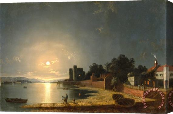 Henry Pether Upnor Castle, Kent Stretched Canvas Painting / Canvas Art