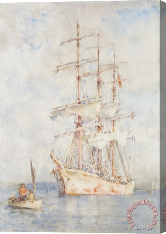 Henry Scott Tuke The White Ship Stretched Canvas Print / Canvas Art