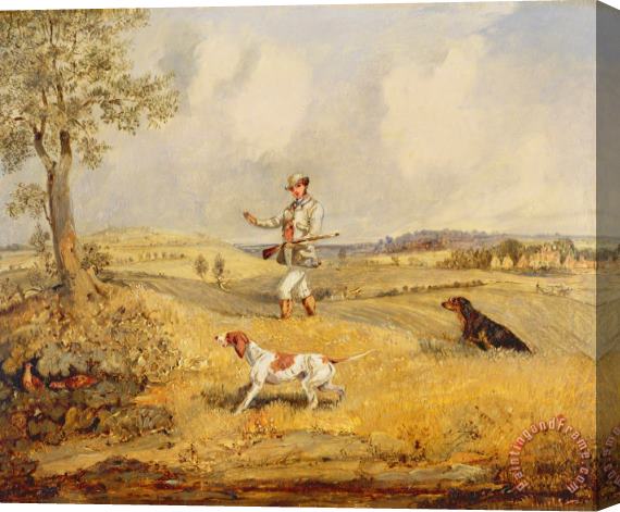 Henry Thomas Alken Partridge Shooting Stretched Canvas Painting / Canvas Art