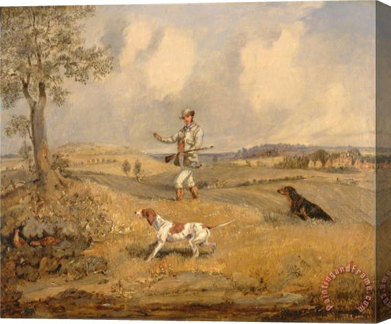 Henry Thomas Alken Partridge Shooting Stretched Canvas Painting / Canvas Art