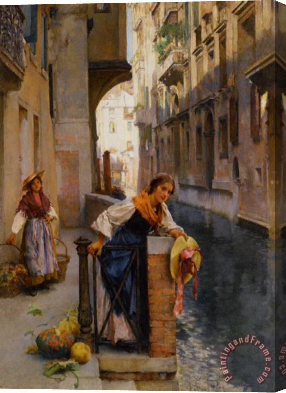 Henry Woods Fruit Sellers From The Islands Venice Stretched Canvas Print / Canvas Art