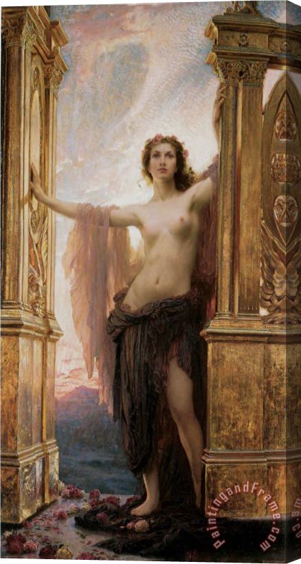 Herbert James Draper The Gates of Dawn Stretched Canvas Painting / Canvas Art