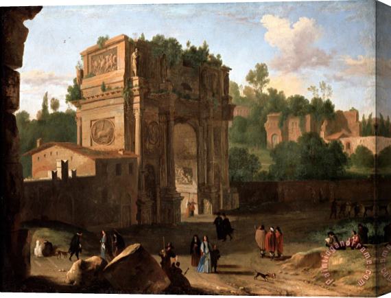 Herman Van Swanevelt The Arch of Constantine, Rome Stretched Canvas Painting / Canvas Art