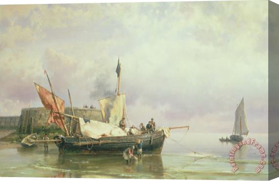 Hermanus Koekkoek Marine Scene Stretched Canvas Print / Canvas Art