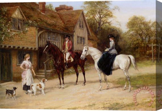 Heywood Hardy The Gamekeepers Daughter Stretched Canvas Print / Canvas Art