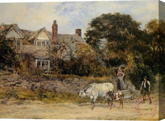 Heywood Hardy The Herdsmans Greeting Stretched Canvas Painting / Canvas Art