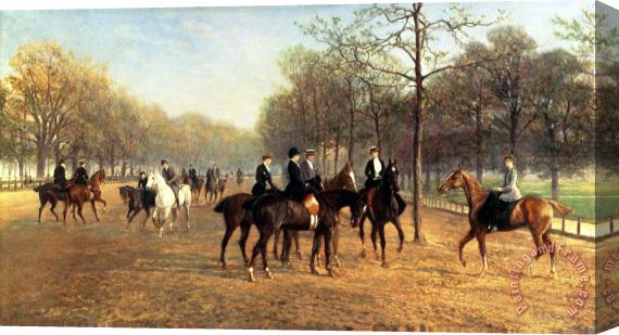 Heywood Hardy The Morning Ride Rotten Row Hyde Park Stretched Canvas Painting / Canvas Art