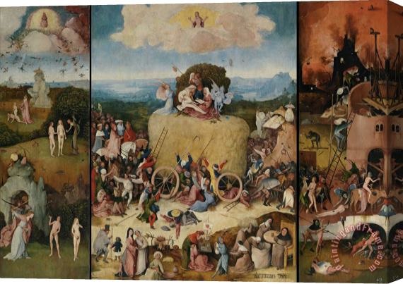 Hieronymus Bosch Haywain Stretched Canvas Painting / Canvas Art