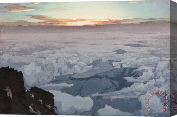Hiroshi Yoshida Fuji Mountain, Early Morning (gorai Ko), From The Series Ten Views of Fuji (fuji Jikkei) Stretched Canvas Painting / Canvas Art