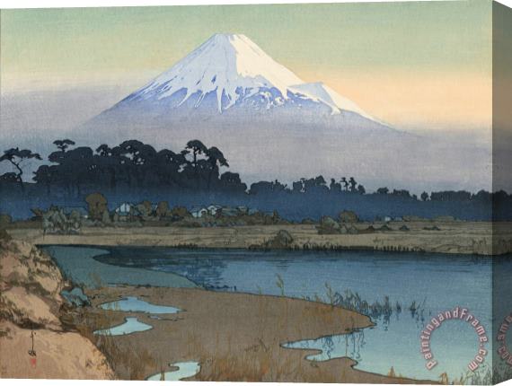 Hiroshi Yoshida Fuji Mountain, First Rays of The Sun (asahi), From The Series Ten Views of Fuji (fuji Jikkei) Stretched Canvas Print / Canvas Art