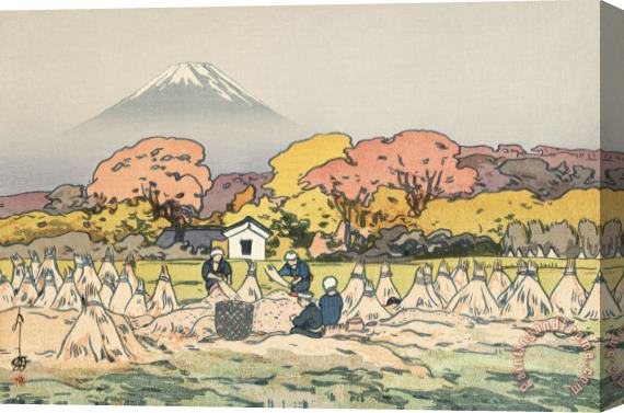 Hiroshi Yoshida Fuji Mountain in Autumn (aki), From The Series Ten Views of Fuji (fuji Jikkei) Stretched Canvas Print / Canvas Art