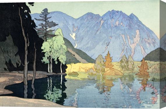 Hiroshi Yoshida Hodaka Mountain (hodaka Yama), From The Series Japanese Alps, One of Twelve Subjects (nihon Arupusu Ju Ni Dai No Uchi) Stretched Canvas Print / Canvas Art
