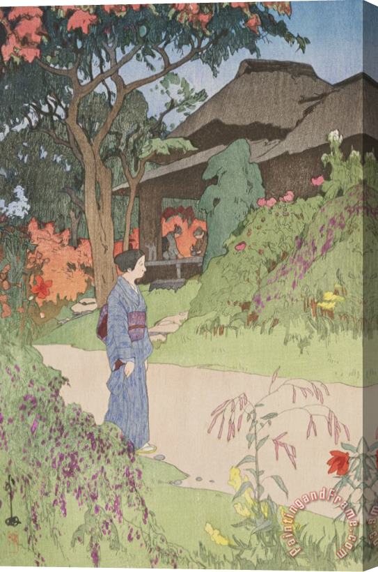 Hiroshi Yoshida Hundred Flower Garden Stretched Canvas Print / Canvas Art