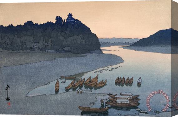Hiroshi Yoshida Kiso River (kisogawa) Stretched Canvas Print / Canvas Art