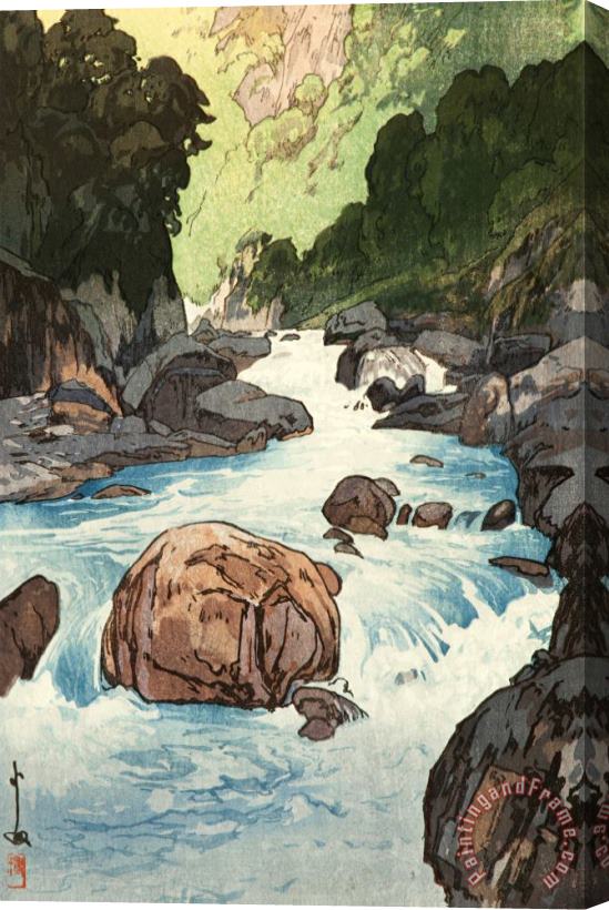 Hiroshi Yoshida Kurobe River (kurobe Gawa), From The Series Japanese Alps, One of Twelve Subjects (nihon Arupusu Ju Ni Dai No Uchi) Stretched Canvas Print / Canvas Art