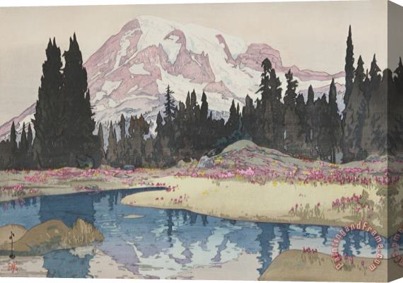 Hiroshi Yoshida Mount Rainier (reniya Yama), From The American Series Stretched Canvas Print / Canvas Art