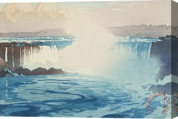 Hiroshi Yoshida Niagara Falls Stretched Canvas Print / Canvas Art