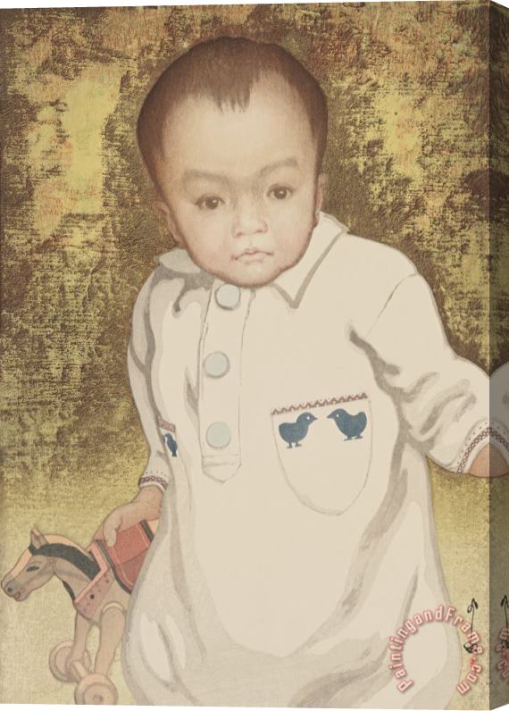 Hiroshi Yoshida Portrait of a Boy (kodomo) Stretched Canvas Print / Canvas Art