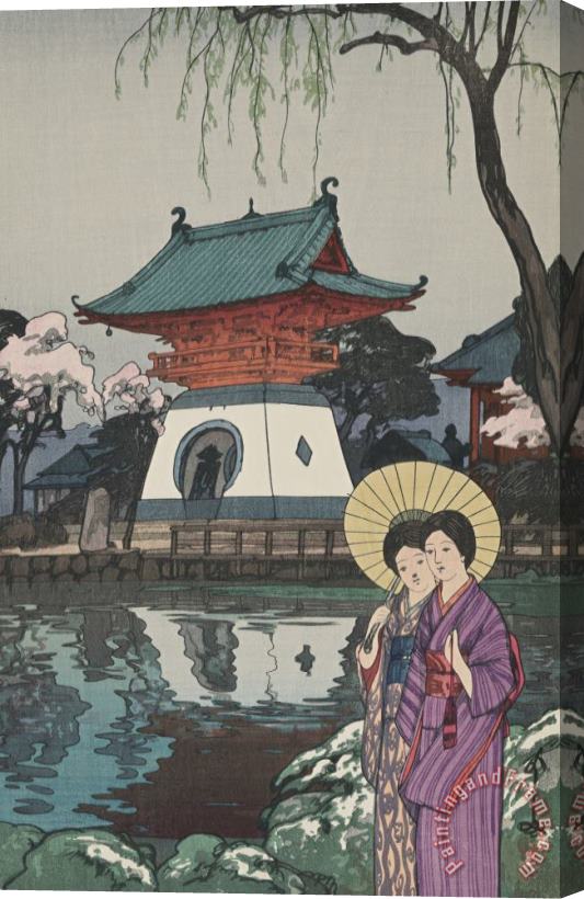 Hiroshi Yoshida Shinobazu Pond (shinobazu No Ike), From The Series Twelve Views of Tokyo (tokyo Ju Ni Dai) Stretched Canvas Print / Canvas Art